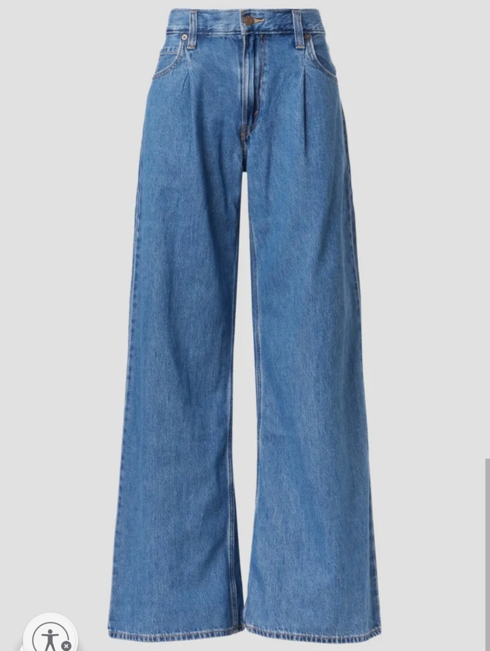 Levi's Pleated Wide Leg Jeans